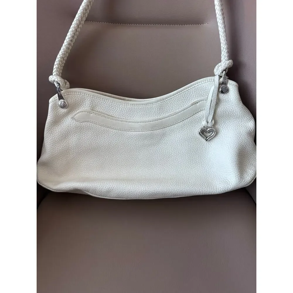 Brighton Purse Bag Masterpiece Magnolia La Sagrada 3D Floral Applique Ivory